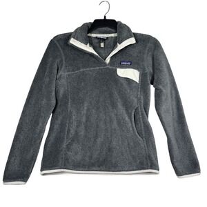 Patagonia Women's Re-Tool Snap-T Pullover Size Small Gray Outdoor Cold‎ Weather